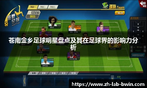 苍南金乡足球明星盘点及其在足球界的影响力分析
